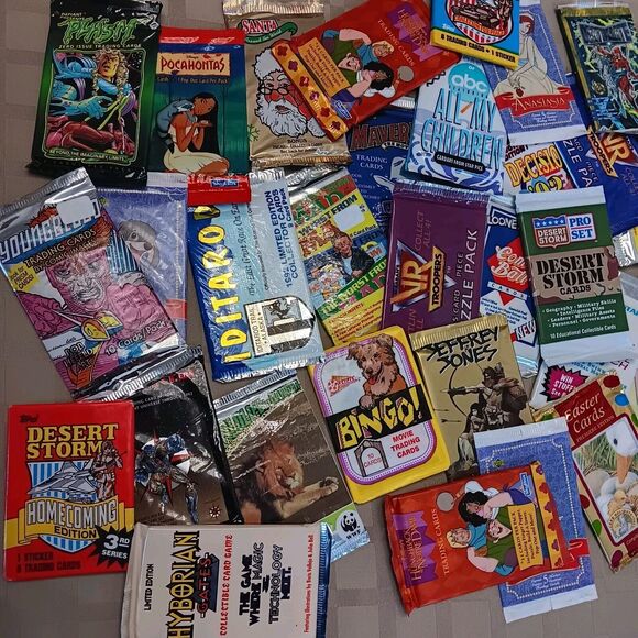 Vintage 80's 90's Pop Culture Trading Cards 5 Packs & 20 Singles See Description - Picture 3 of 6